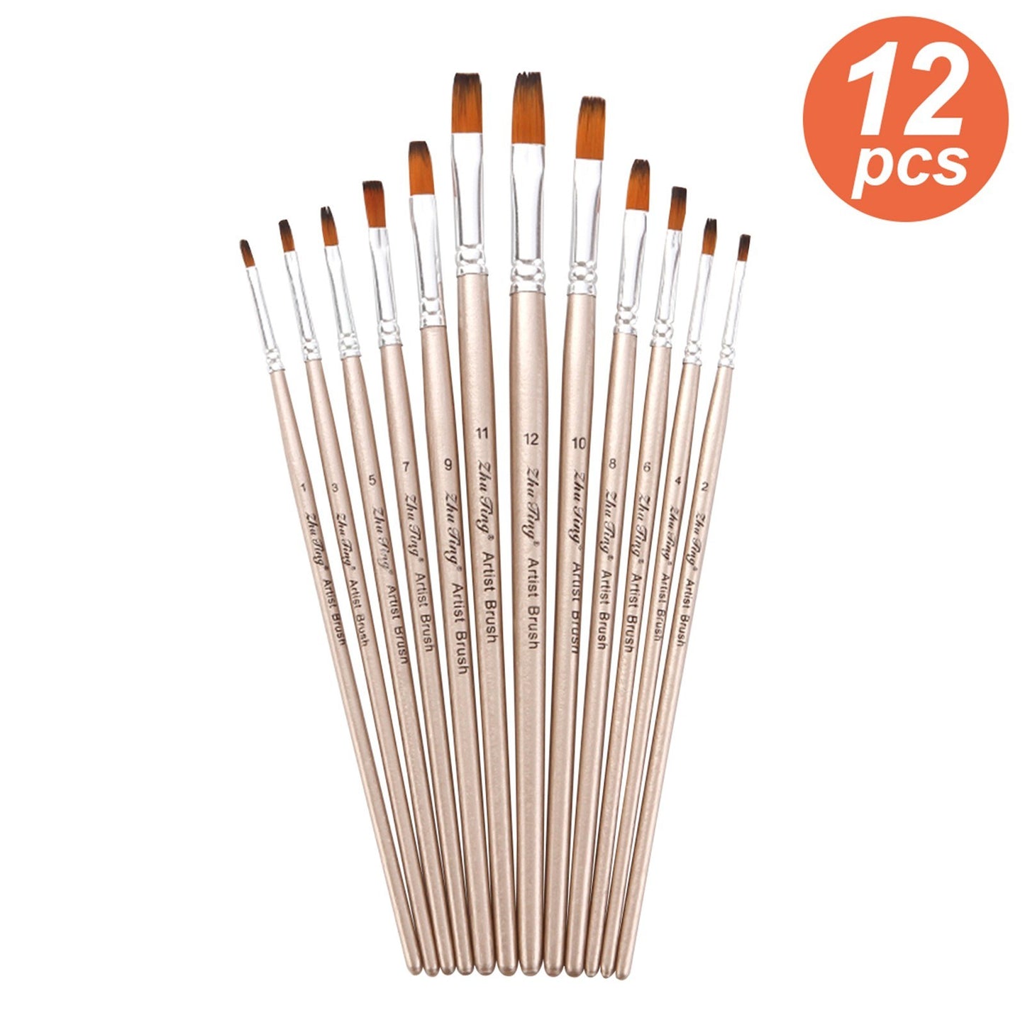 12-Piece Professional Paint Brush Set