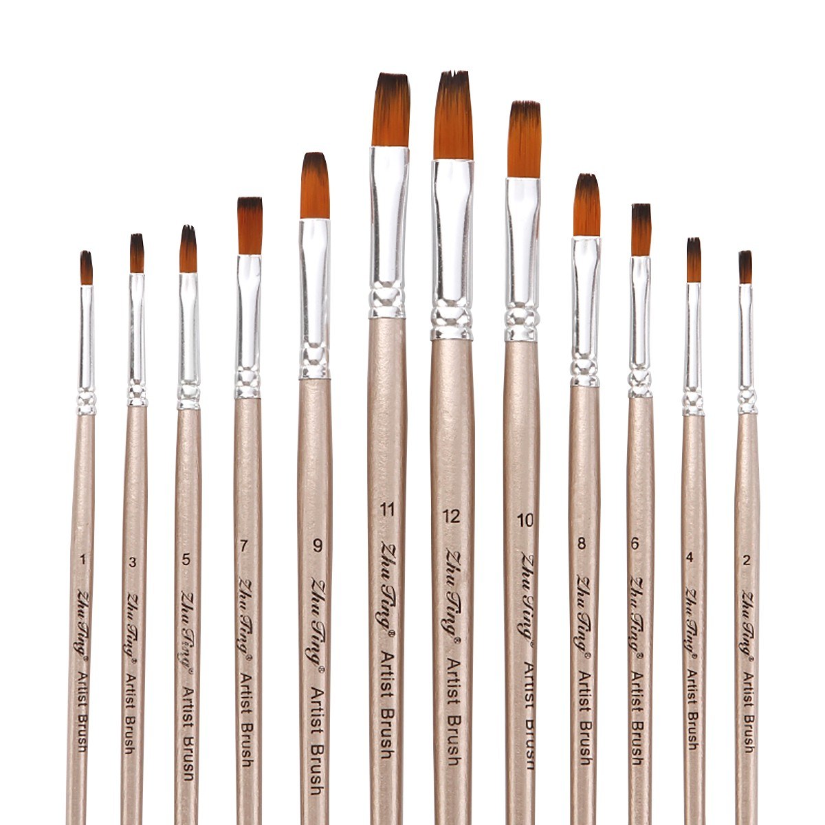 12-Piece Professional Paint Brush Set