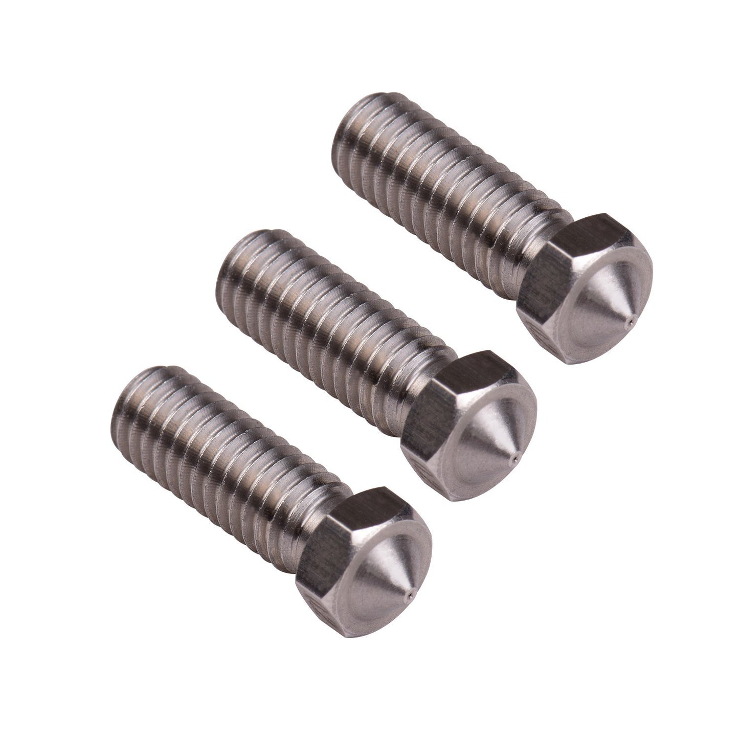 Aibecy 3-Pack Stainless Steel Volcano Nozzles for 3D Printer Extruder