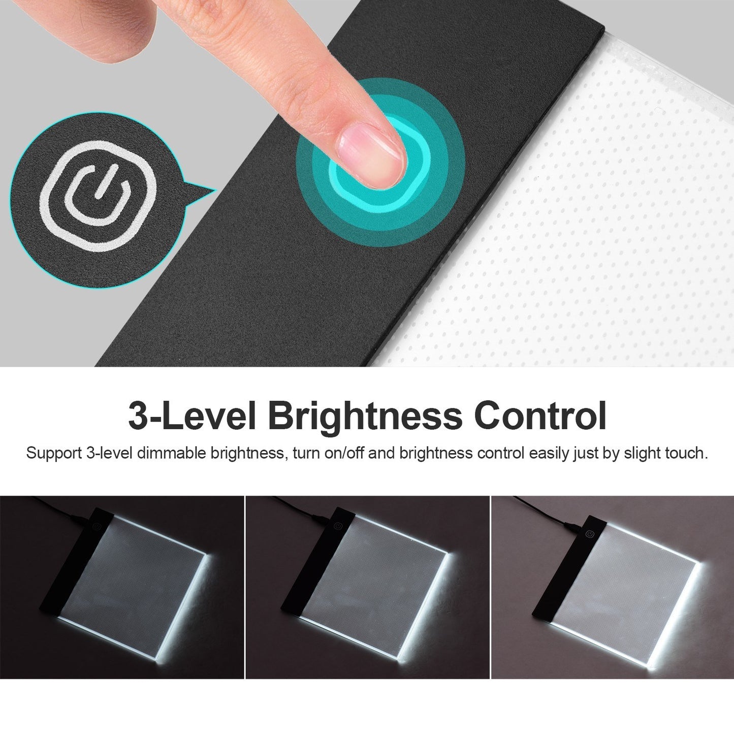 LED Light Pad Flip Book Kit: Portable with 3 Brightness Levels, 300 Sheets, Binding Screws for Tracing & Drawing