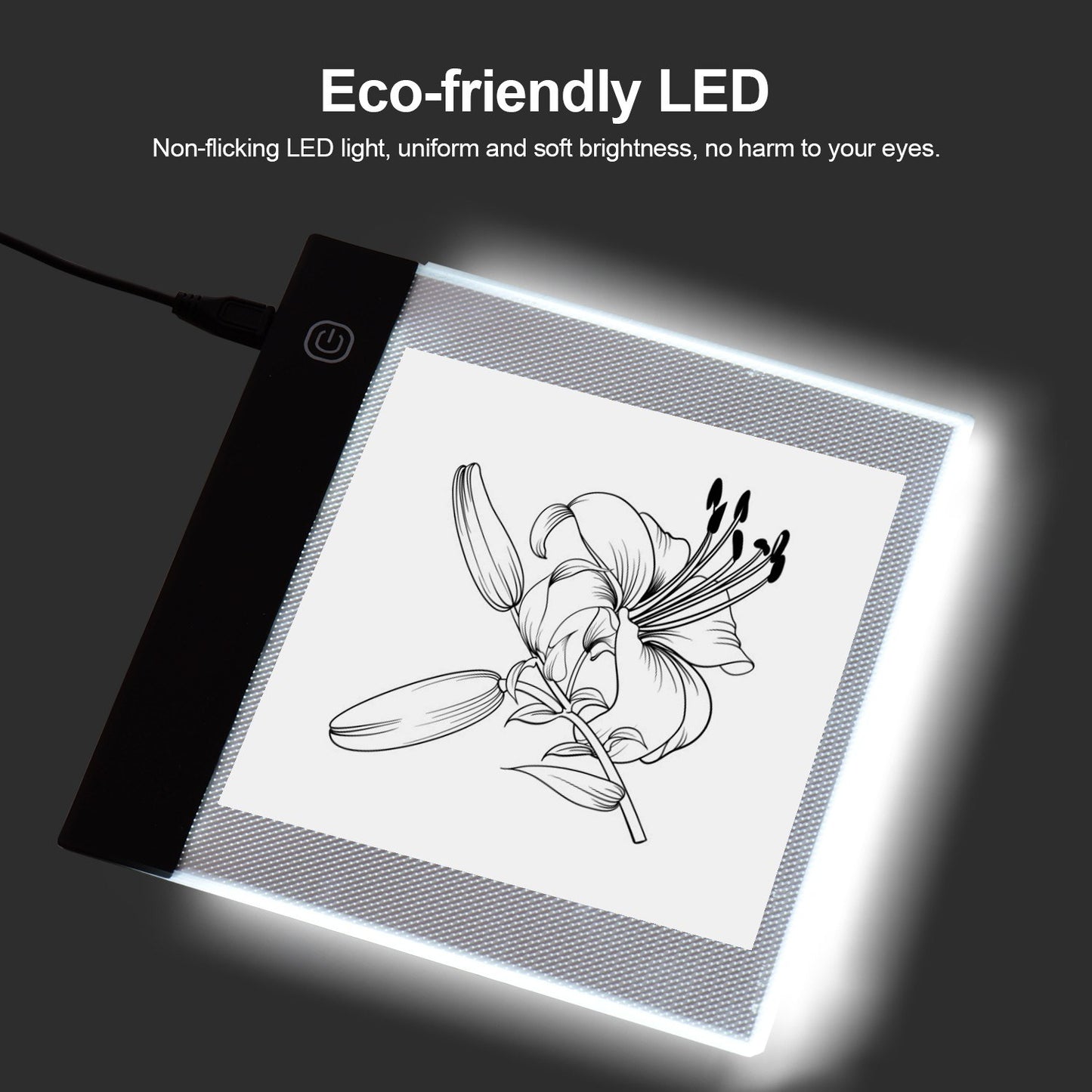 LED Light Pad Flip Book Kit: Portable with 3 Brightness Levels, 300 Sheets, Binding Screws for Tracing & Drawing