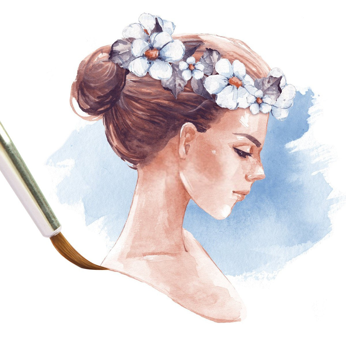 Script Liner Art Paint Brush