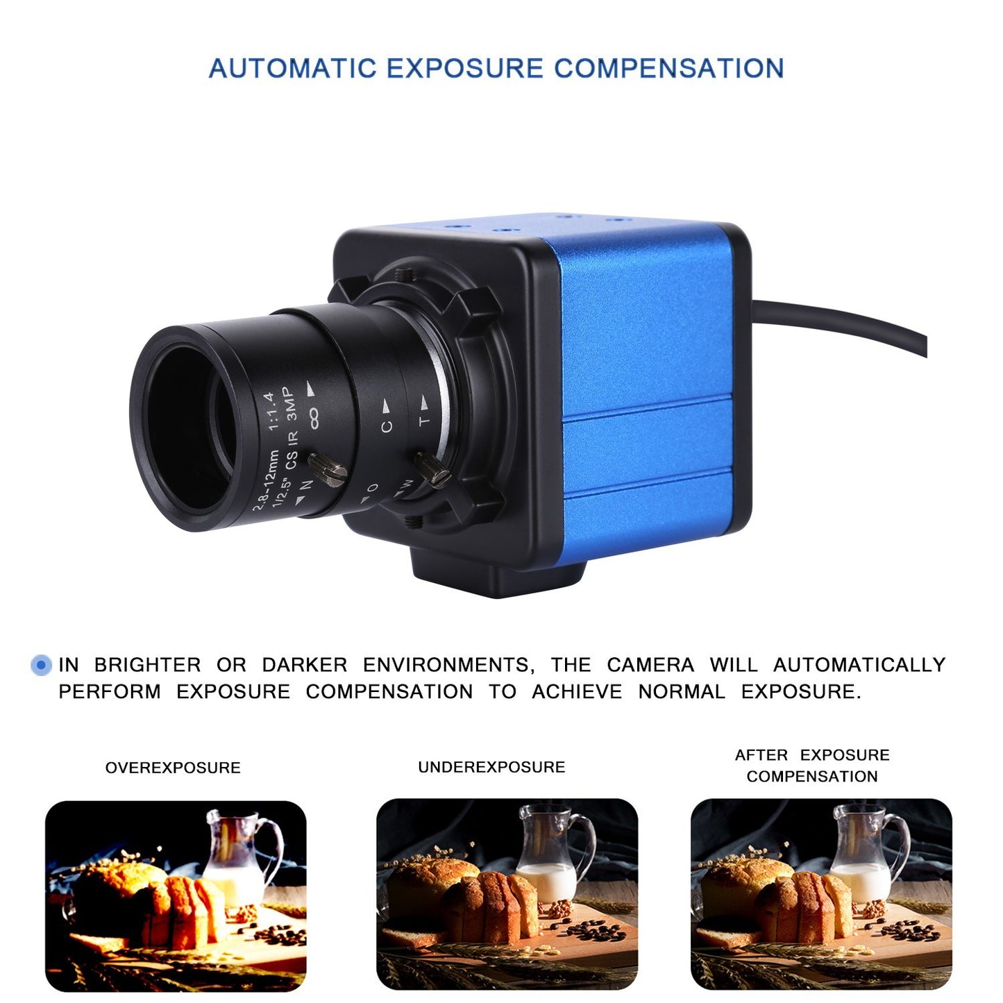Aibecy 1080P HD Webcam with 5X Optical Zoom, 155° Wide Angle, Manual Focus, Auto Exposure, Built-in Microphone, USB Plug & Play for Video Conferencing, Online Teaching & Streaming