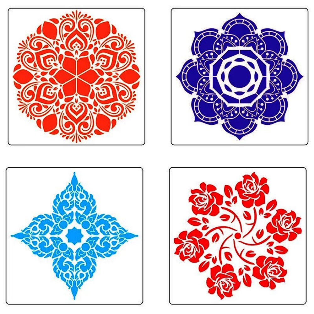 Mandala Dotting Tools 20-Piece Set: DIY Stencils, Ball Stylus, Palette & Paint Brushes for Canvas, Rocks & Crafting Art Supplies