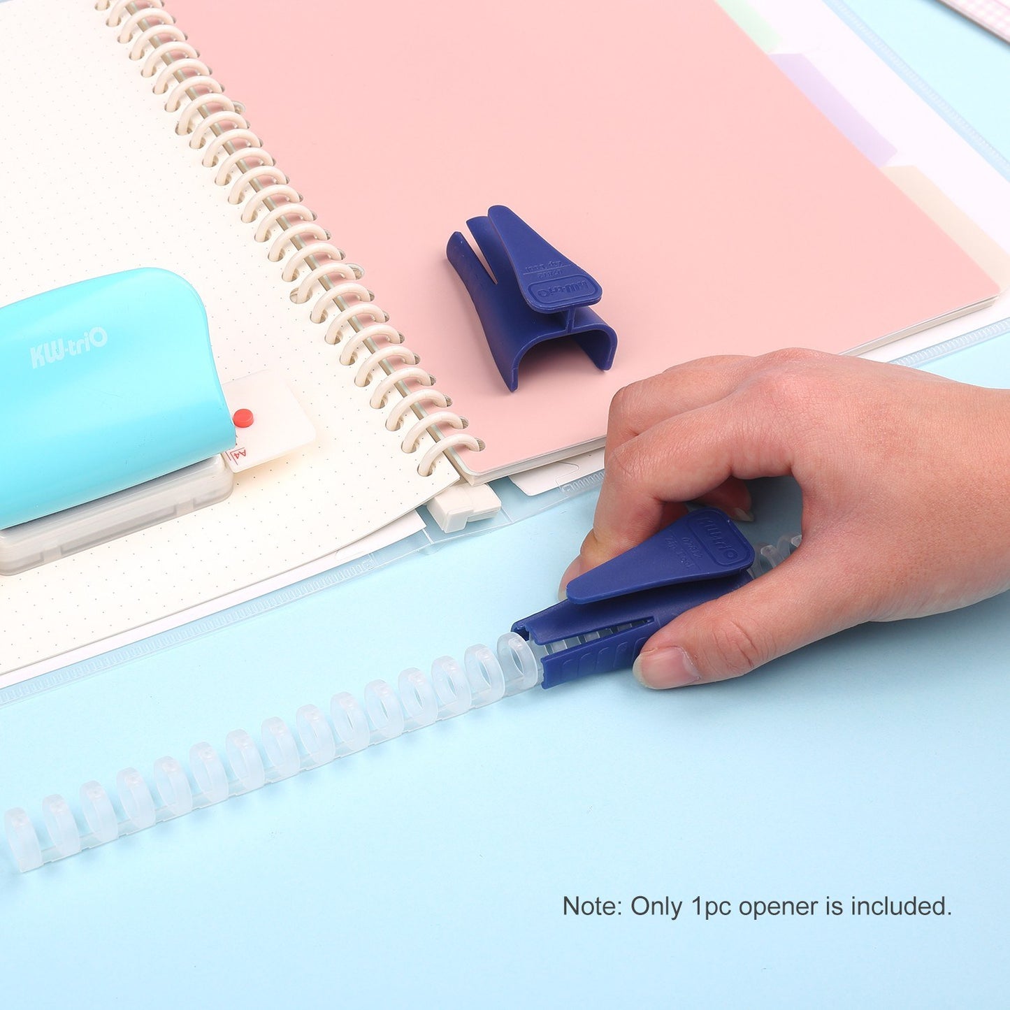 KW-trio Binder Ring Opener for Plastic Spines & Loose Leaf Combs