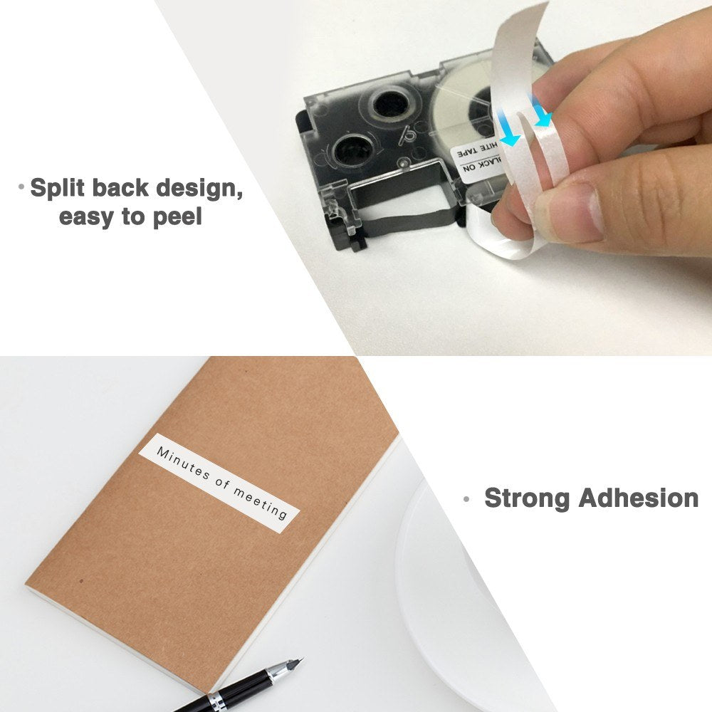 Compatible 12mm Label Tape Cartridge Ribbon