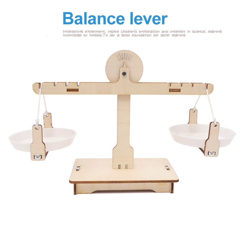 Wooden DIY Lever Balance Scale Kit