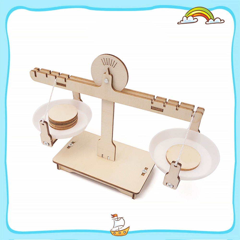 Wooden DIY Lever Balance Scale Kit