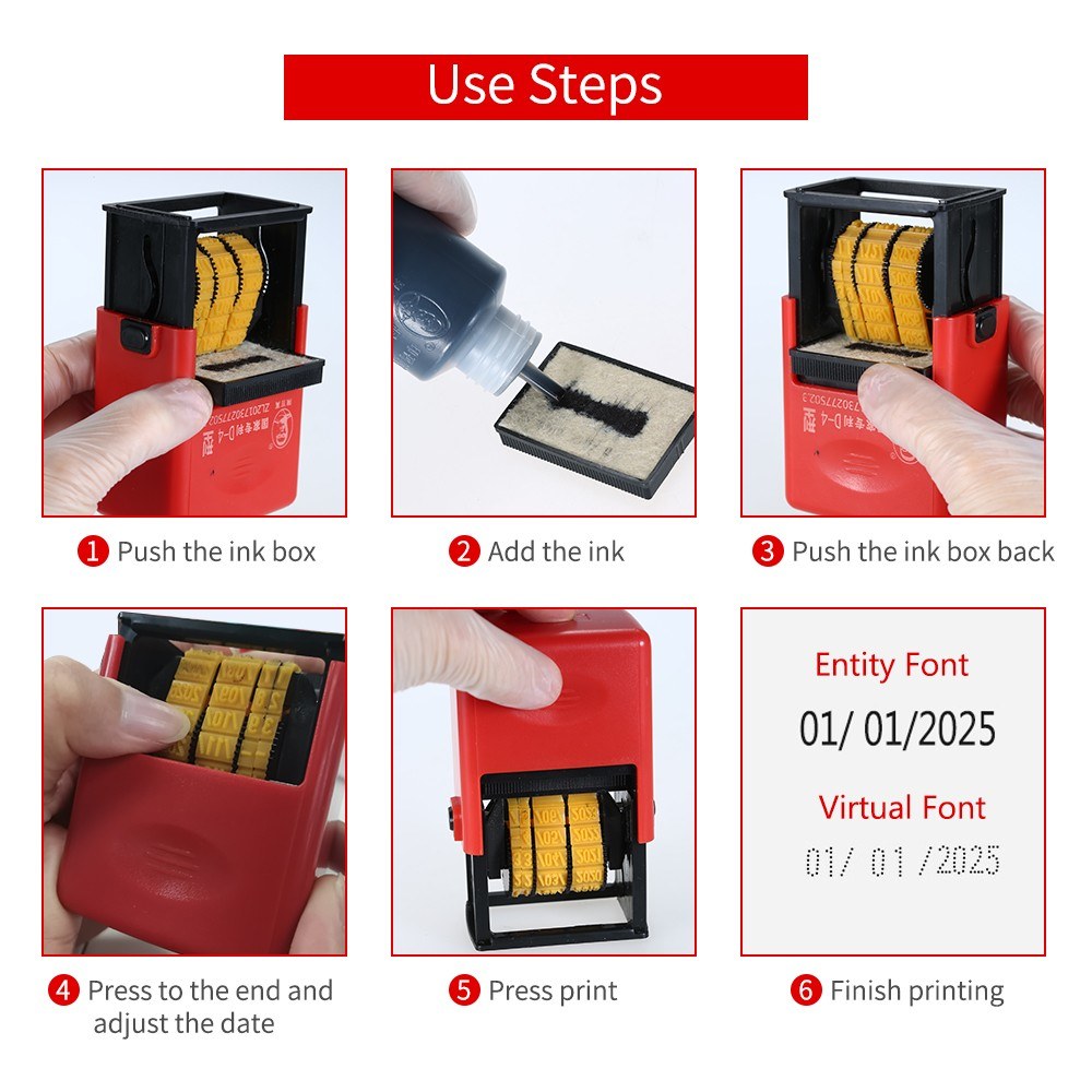 Portable Handheld Date Stamp Printer