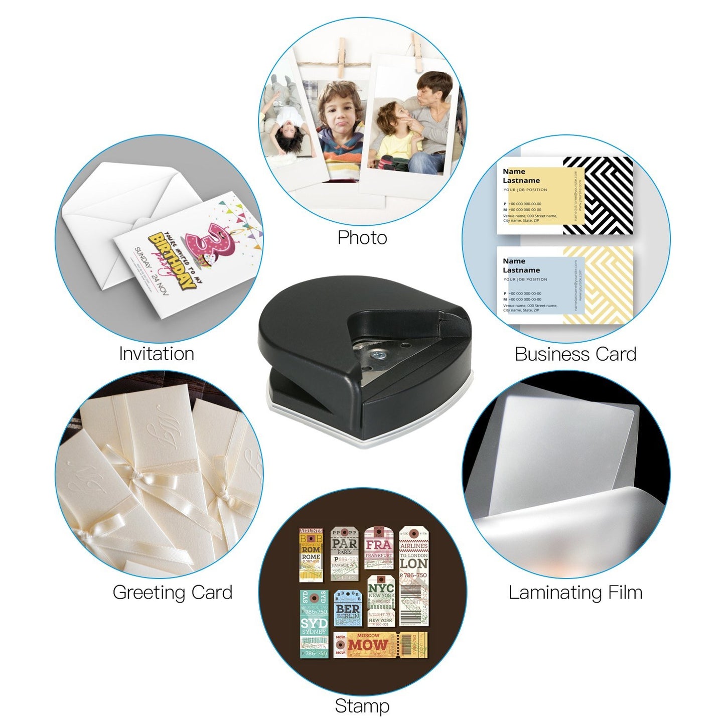 4mm Aibecy Mini Portable Corner Rounder Punch for Cards & Photos