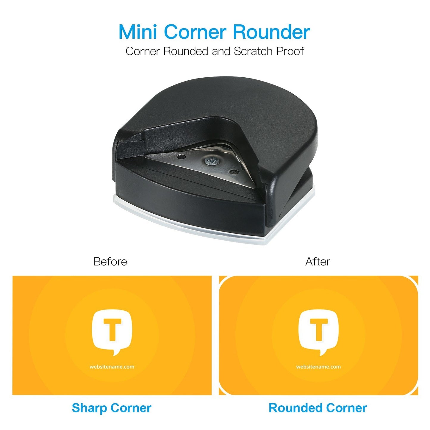 4mm Aibecy Mini Portable Corner Rounder Punch for Cards & Photos