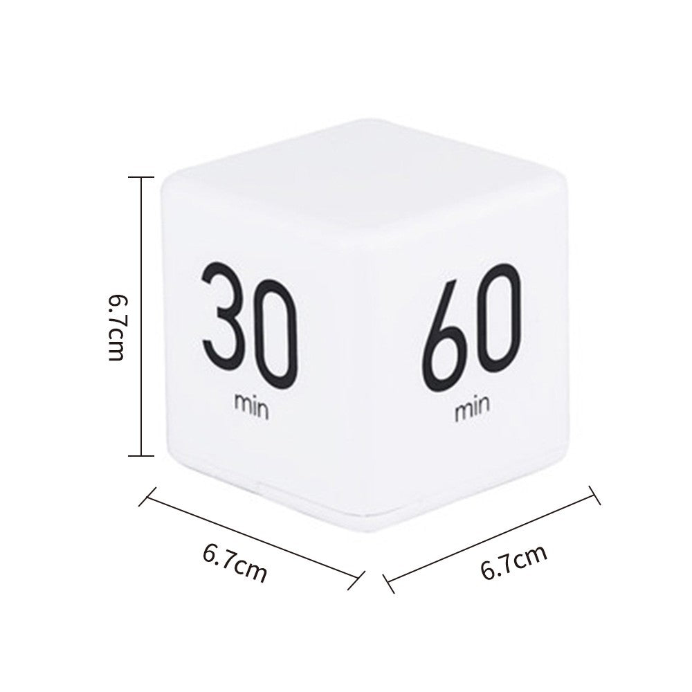 Digital Cube Timer: Flip Countdown for Kitchen, Study, Sports, and Office - 15, 20, 30, 60 Min