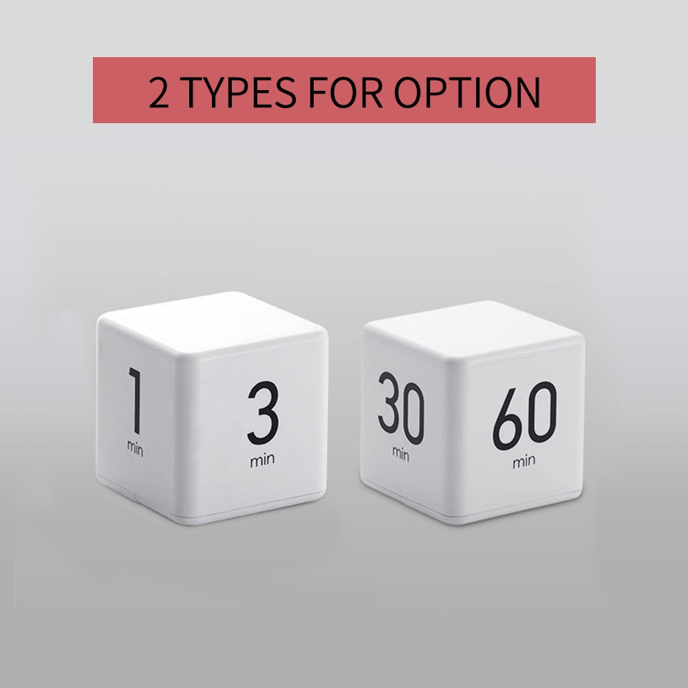 Digital Cube Timer: Flip Countdown for Kitchen, Study, Sports, and Office - 15, 20, 30, 60 Min