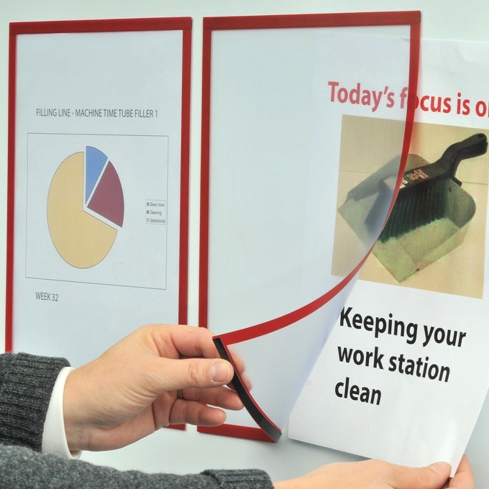 Transparent Magnetic PVC Document Display Frame