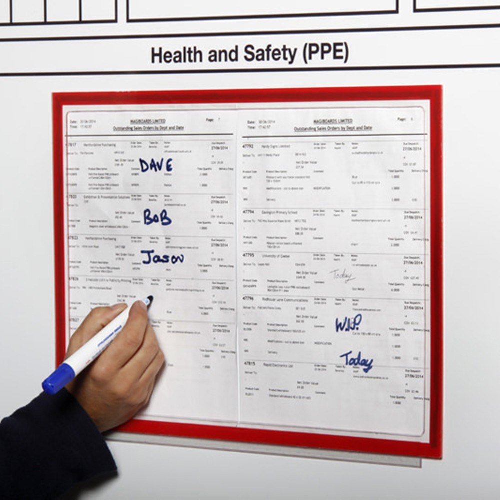 Transparent Magnetic PVC Document Display Frame