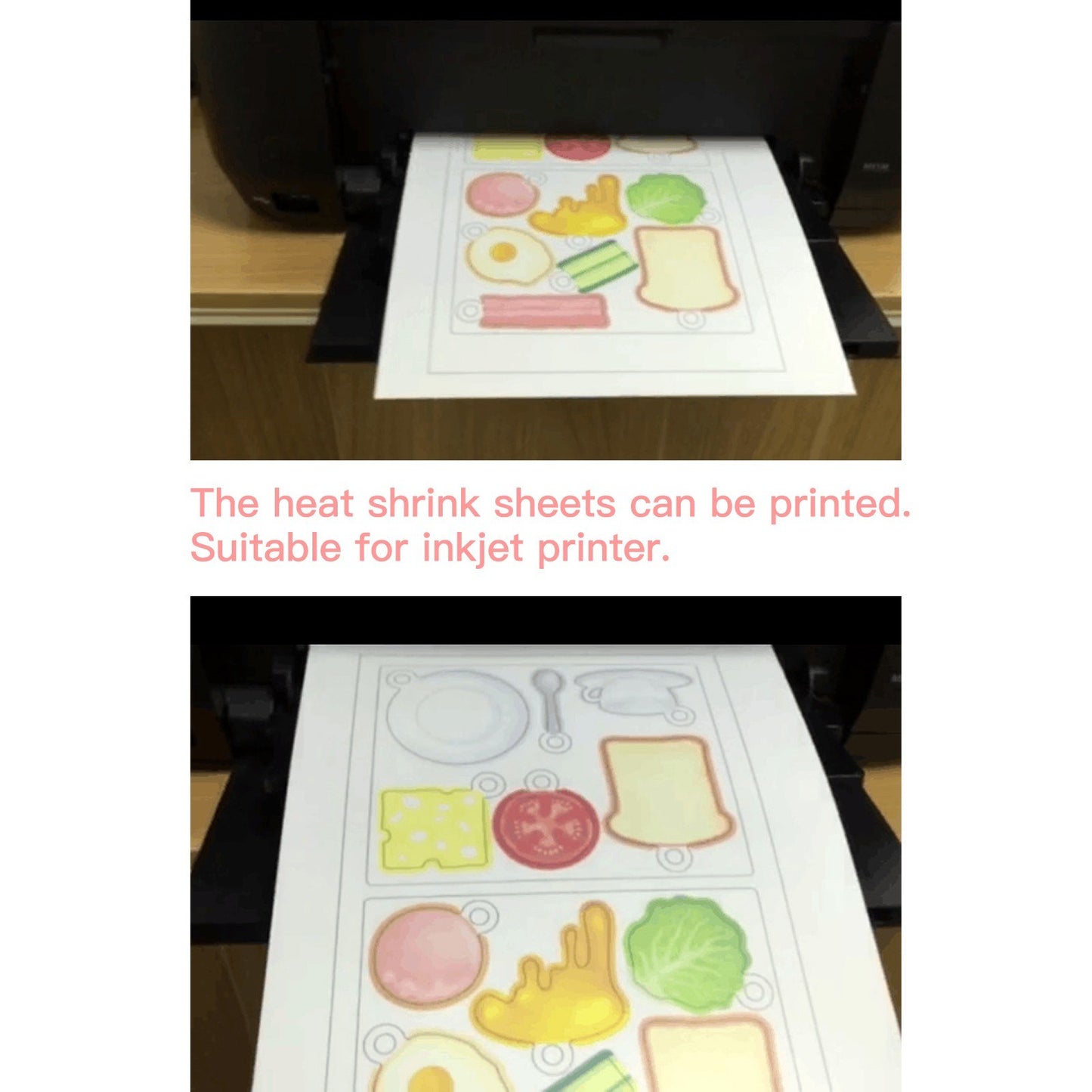 Printable White Shrink Film Kit - 25 Sheets