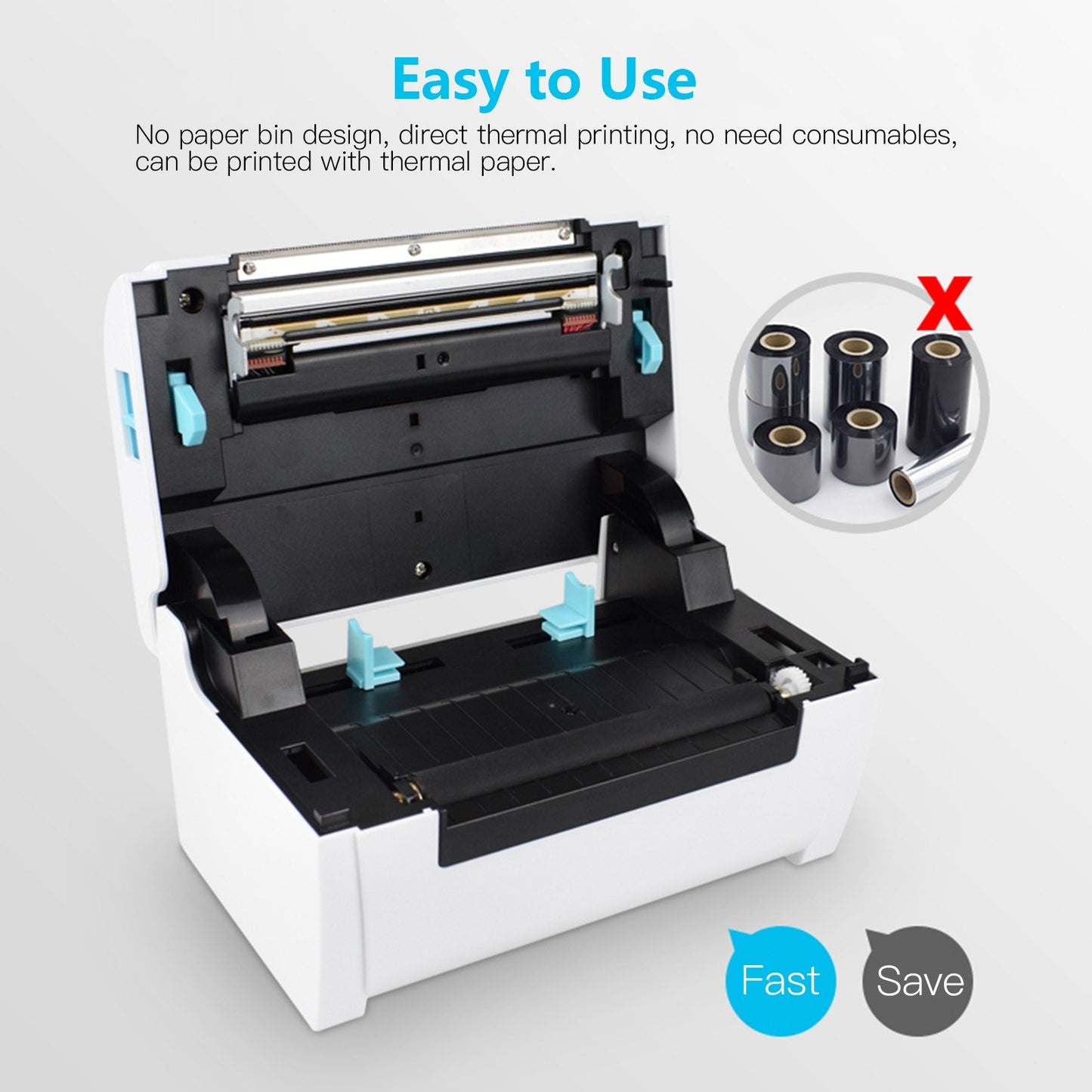 High-Speed Aibecy Thermal Shipping Label Printer
