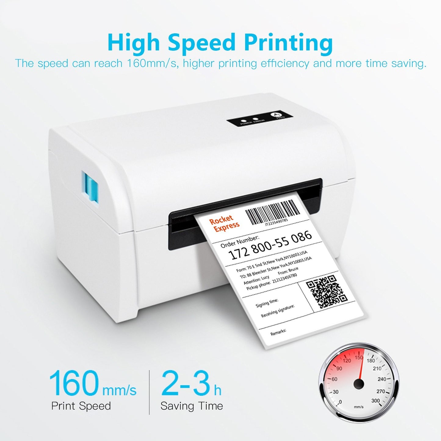 High-Speed Aibecy Thermal Shipping Label Printer