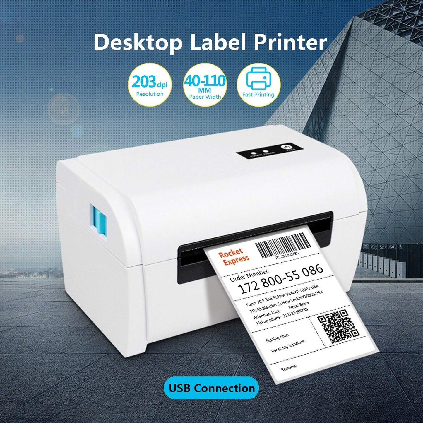 High-Speed Aibecy Thermal Shipping Label Printer