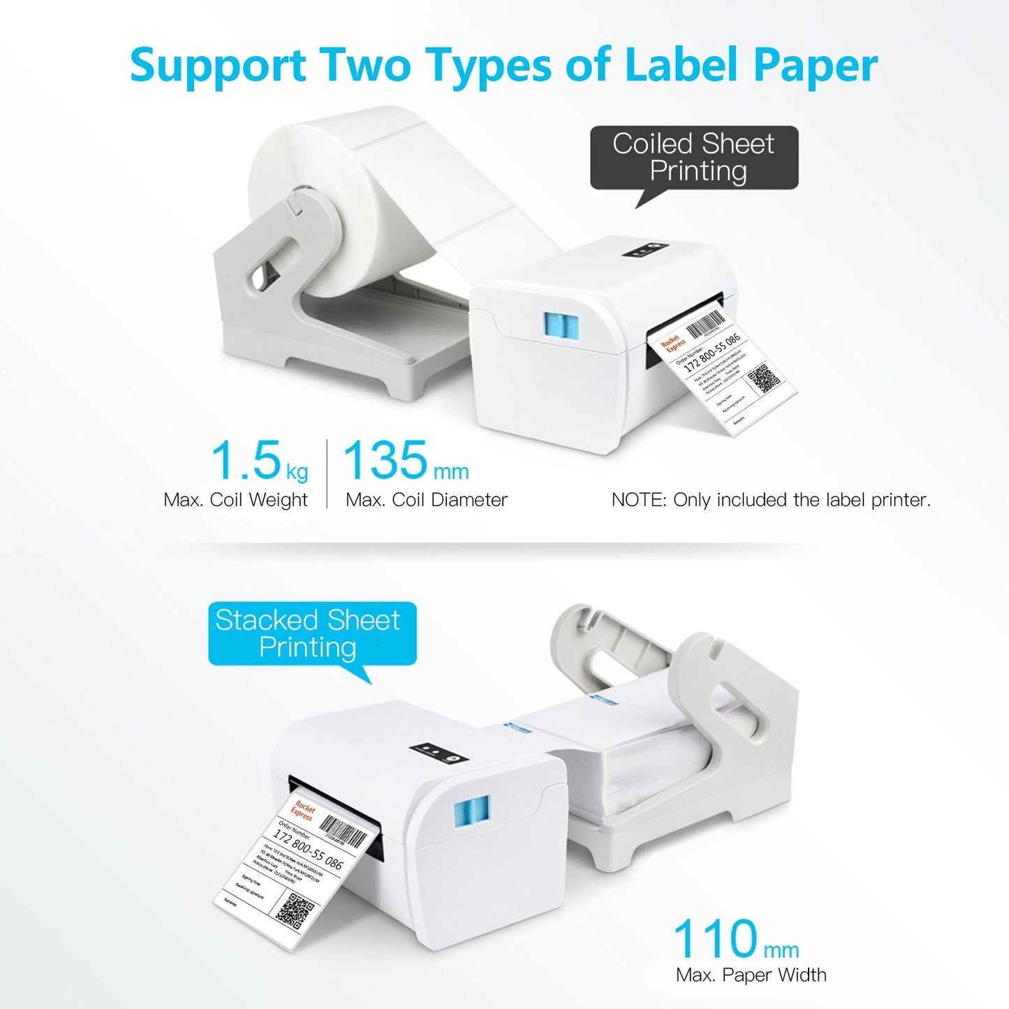 High-Speed Aibecy Thermal Shipping Label Printer
