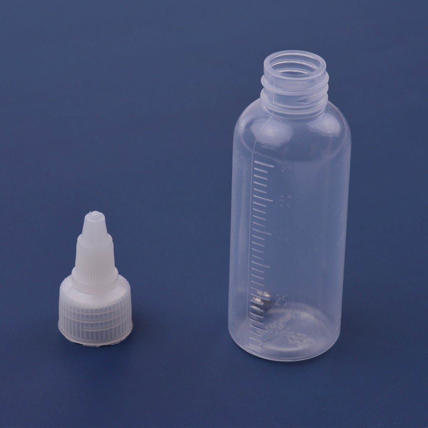 10pcs 65ml Airbrush Paint Storage Bottles with Scale, Plastic Squeeze Jars for Art & Craft Paints, Liquids, Lotions