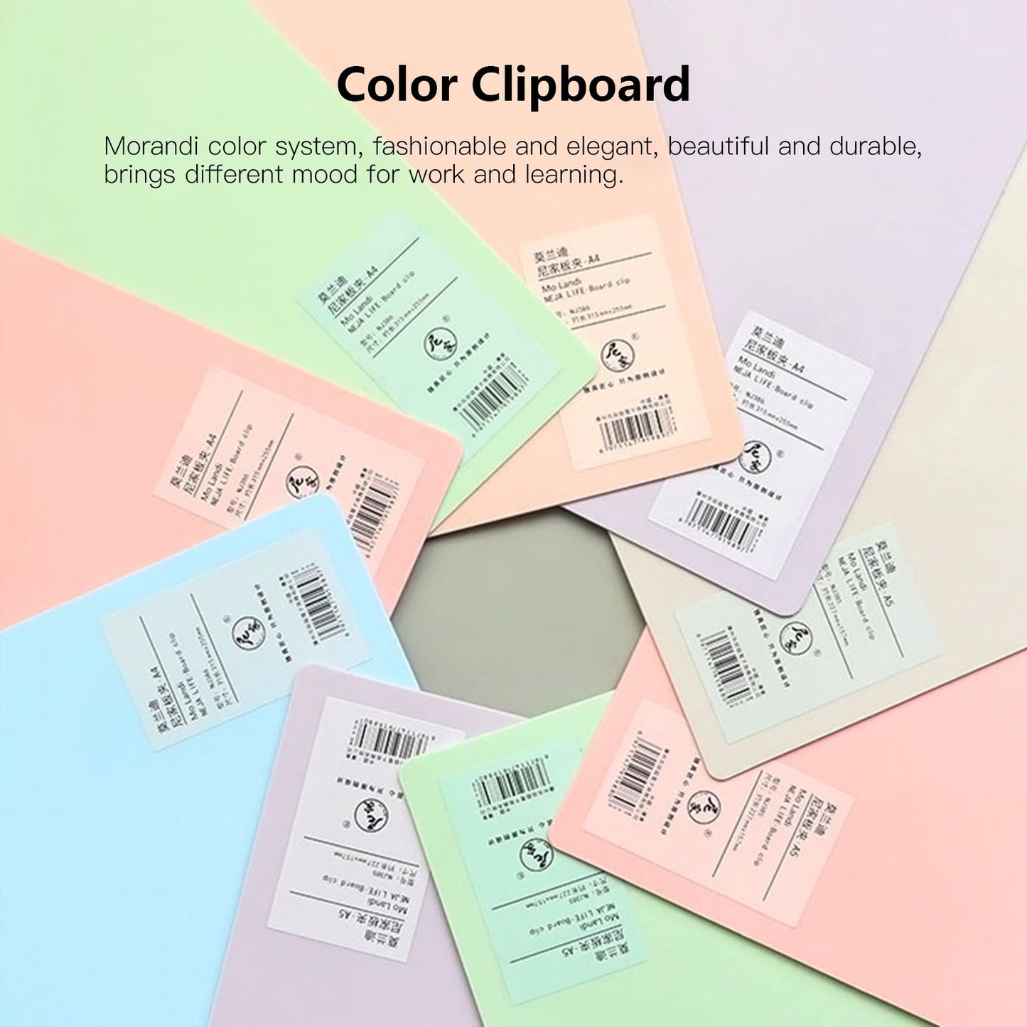 A4 Hardboard Plastic Clipboard with Hanging Hole for Students and Office Use