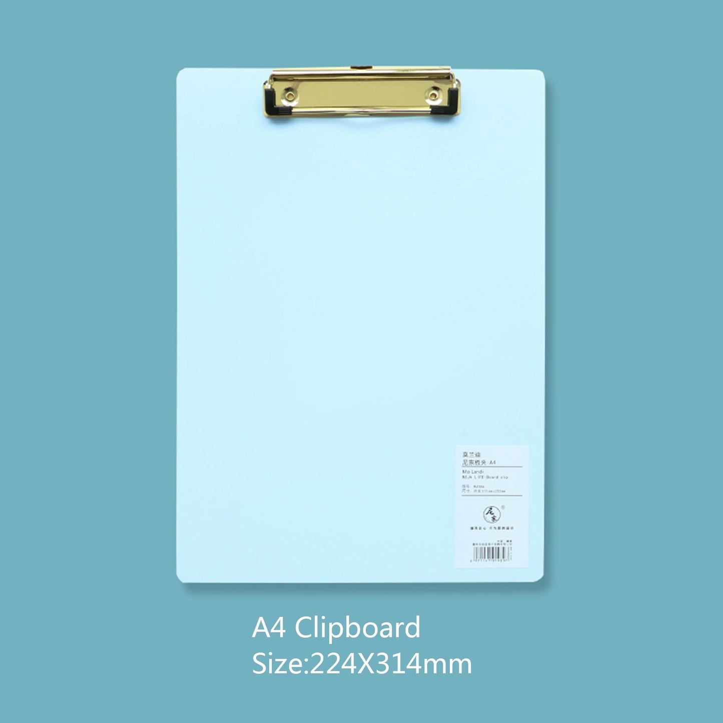A4 Hardboard Plastic Clipboard with Hanging Hole for Students and Office Use