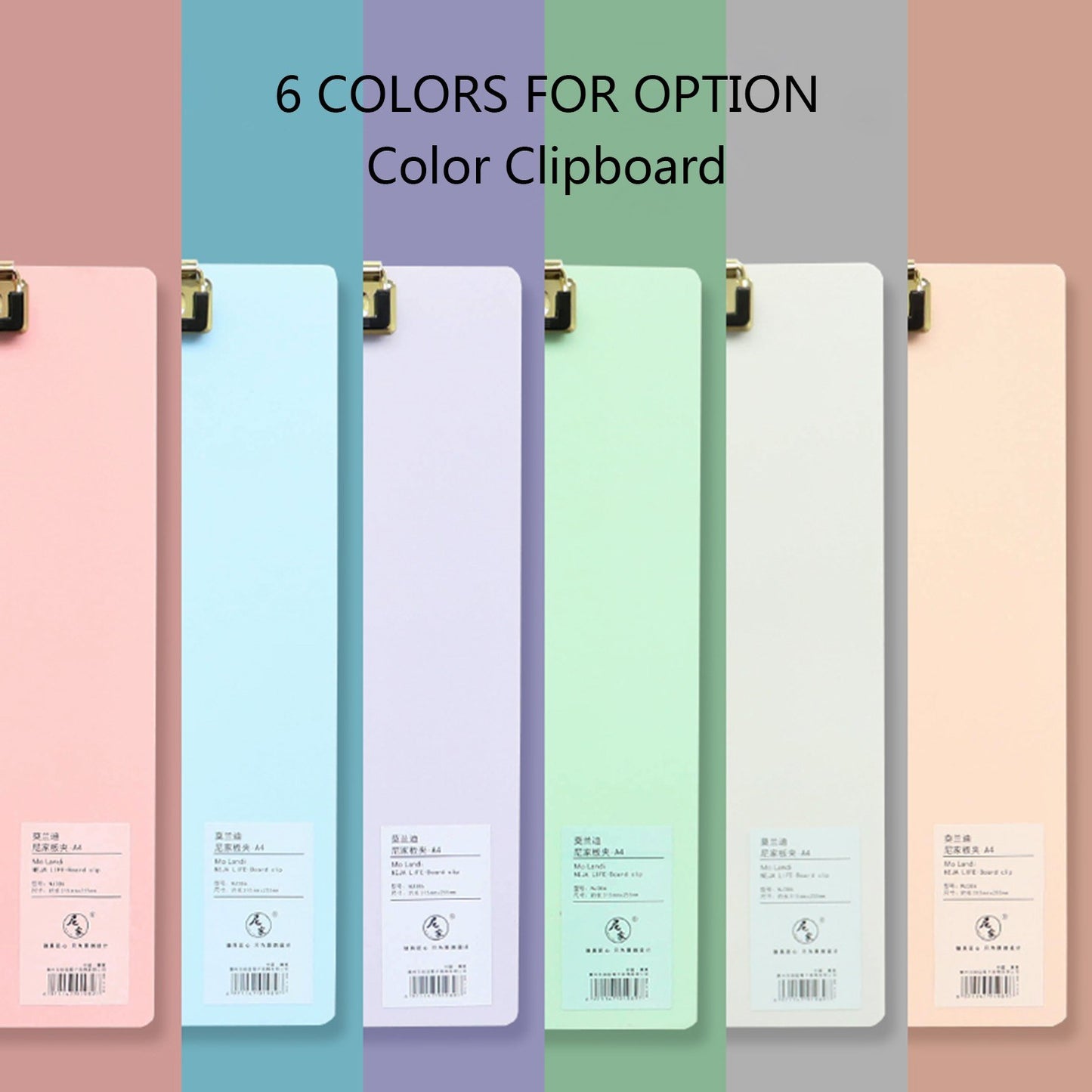 A4 Hardboard Plastic Clipboard with Hanging Hole for Students and Office Use