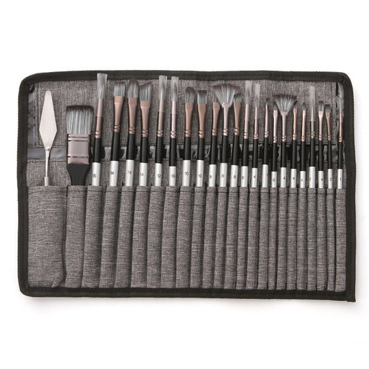 23-Piece Multi-Size Paintbrush Set
