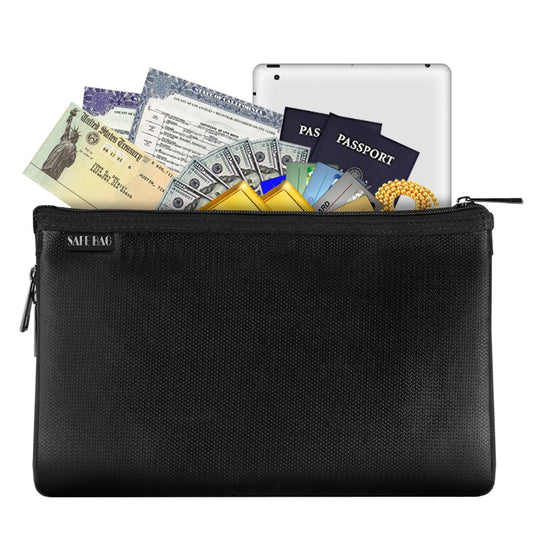 Compact Fireproof Cash Safe Bag