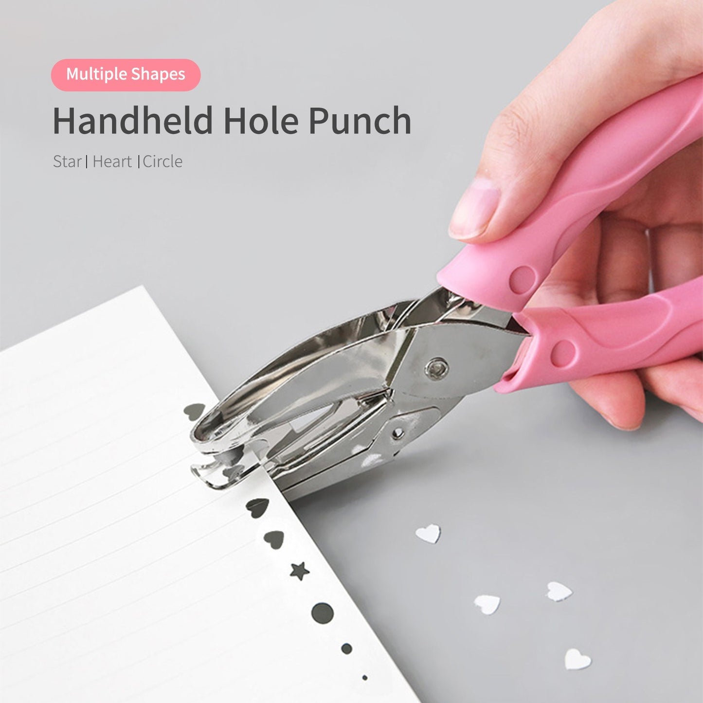 tenwin Heavy Duty Single Hole Punch, 8 Sheet Capacity for Binder, Notebook, Craft Paper, Greeting Cards, Scrapbook