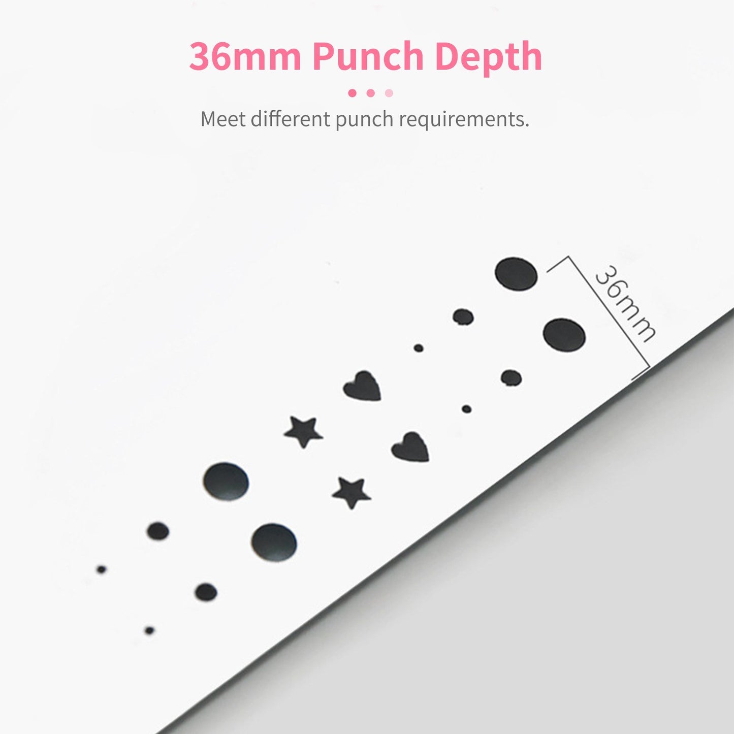 tenwin Heavy Duty Single Hole Punch, 8 Sheet Capacity for Binder, Notebook, Craft Paper, Greeting Cards, Scrapbook