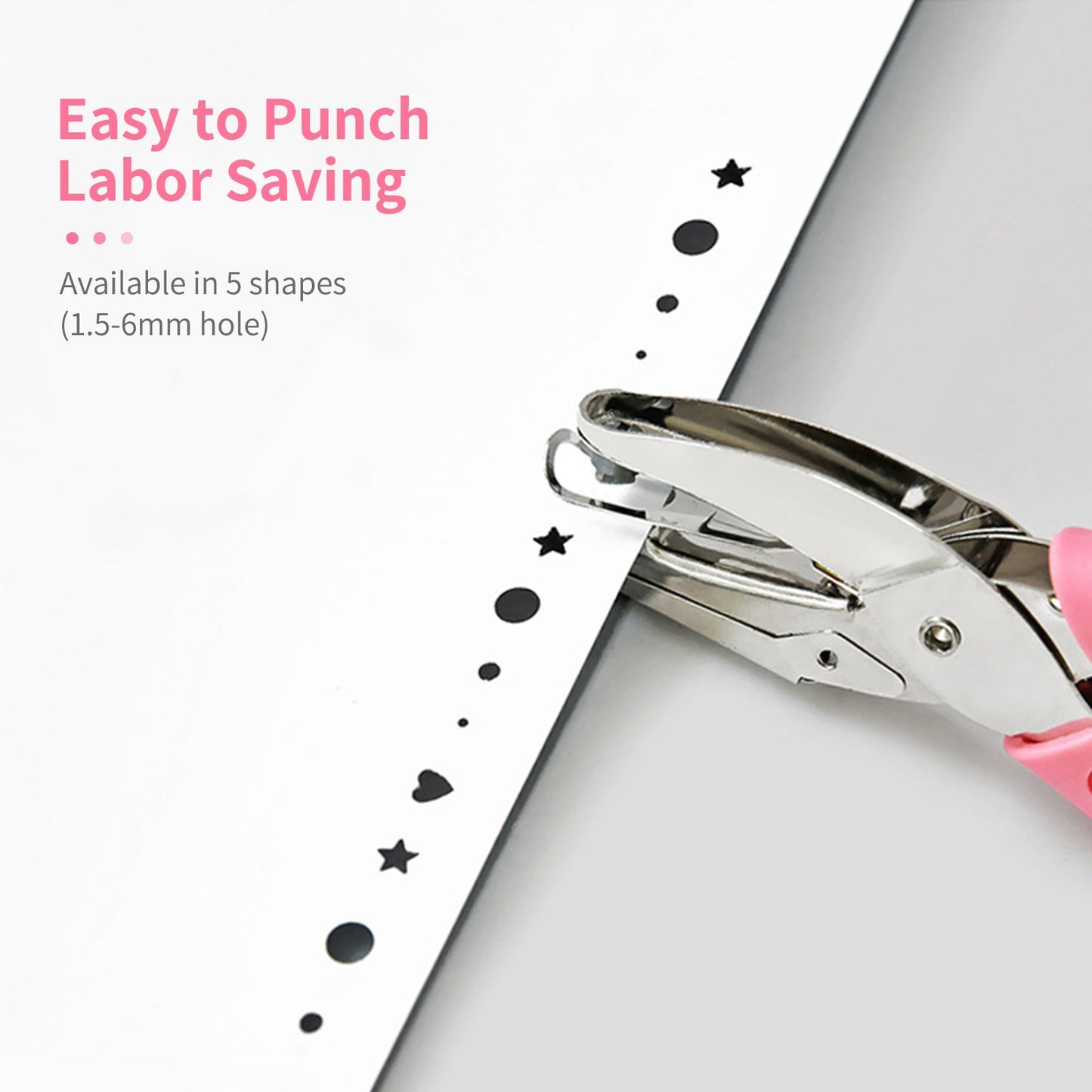 tenwin Heavy Duty Single Hole Punch, 8 Sheet Capacity for Binder, Notebook, Craft Paper, Greeting Cards, Scrapbook