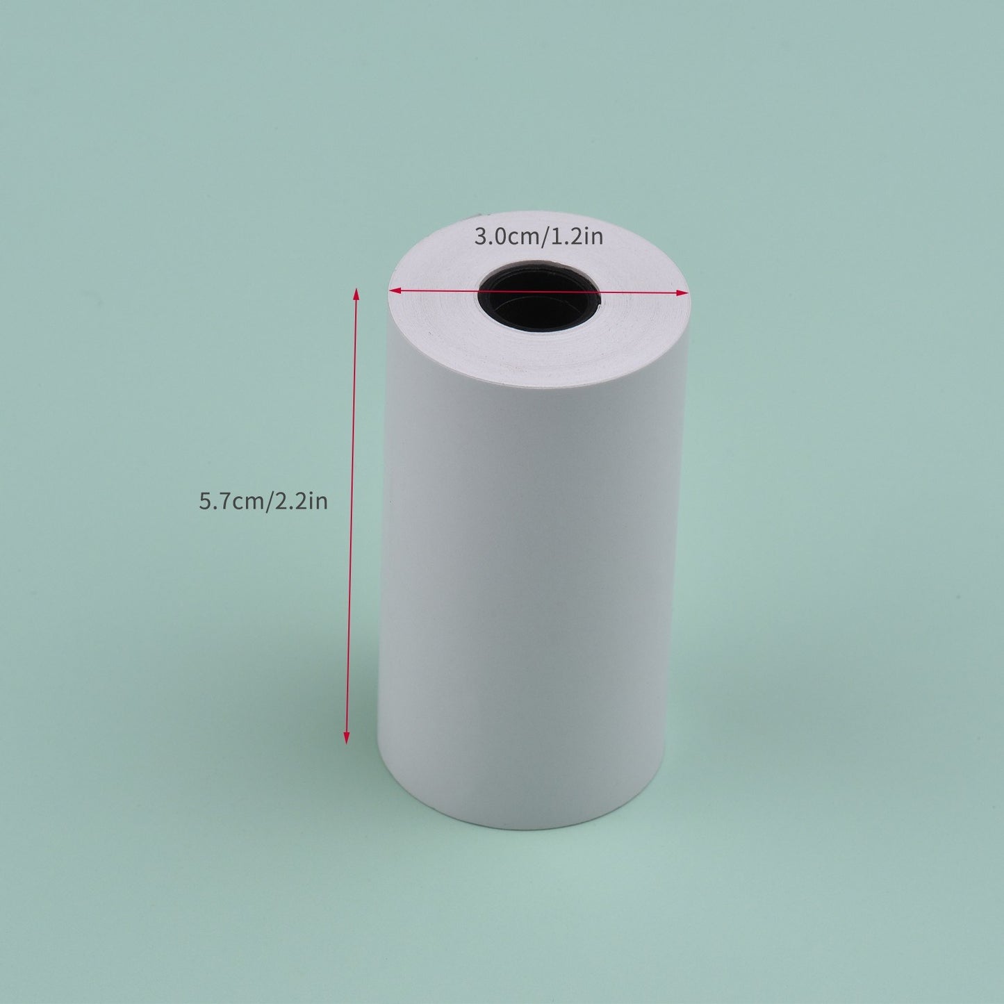 57x30mm Thermal Paper Roll for Pocket & Instant Photo Printers - White