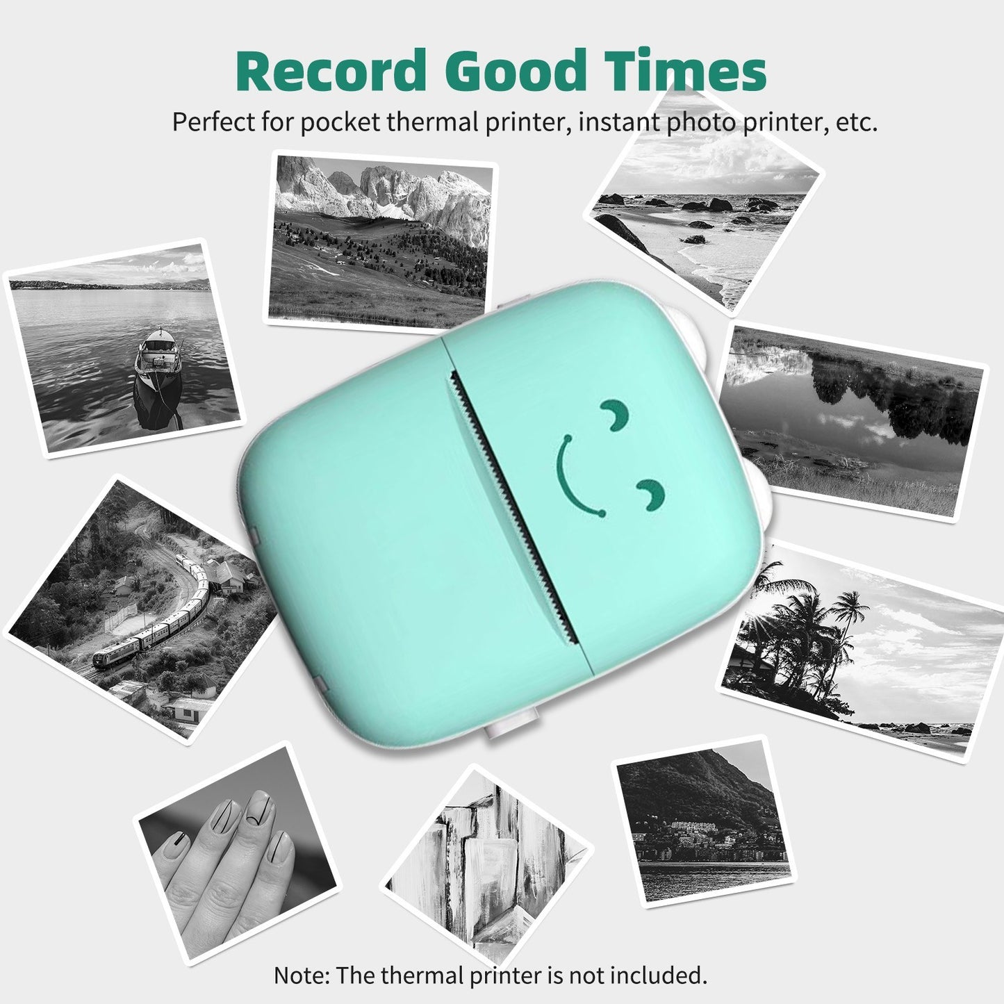 57x30mm Thermal Paper Roll for Pocket & Instant Photo Printers - White