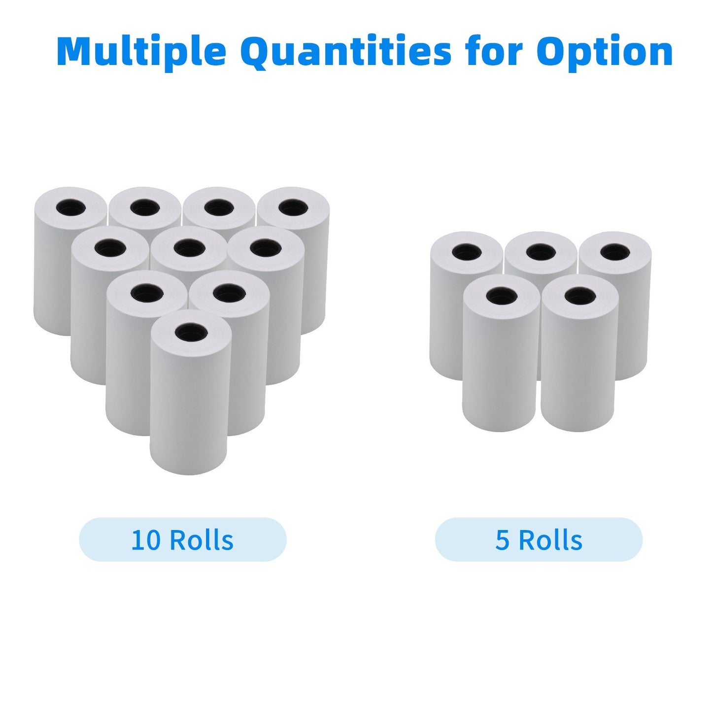 57x30mm Thermal Paper Roll for Pocket & Instant Photo Printers - White