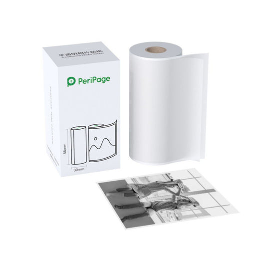 PeriPage BPA-Free Translucent Photo Stickers 56x30mm