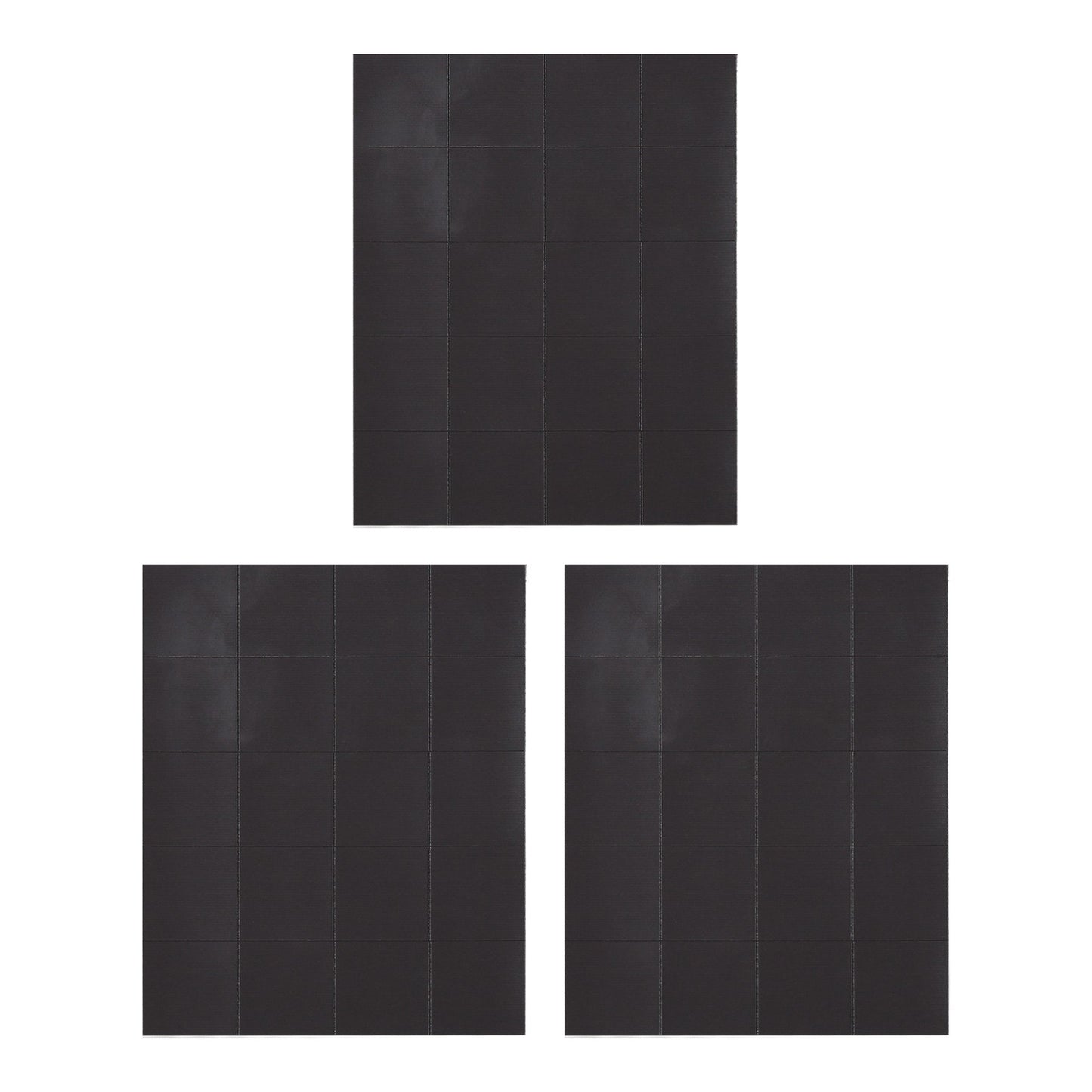60-Pack Self-Adhesive Magnetic Squares (20x20x0.5mm) on 3 Sheets with Strong Backing for DIY Crafts, Photos, Schedules, Business Cards