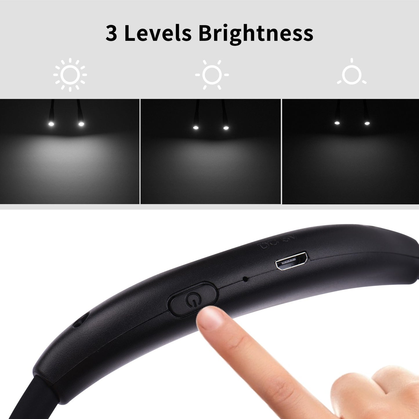 Rechargeable LED Neck Reading Light