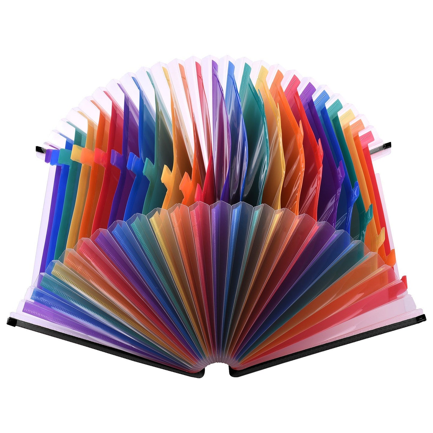 24-Pocket A4/Letter Size Expandable Accordion File Organizer, Rainbow for Home/Office/School
