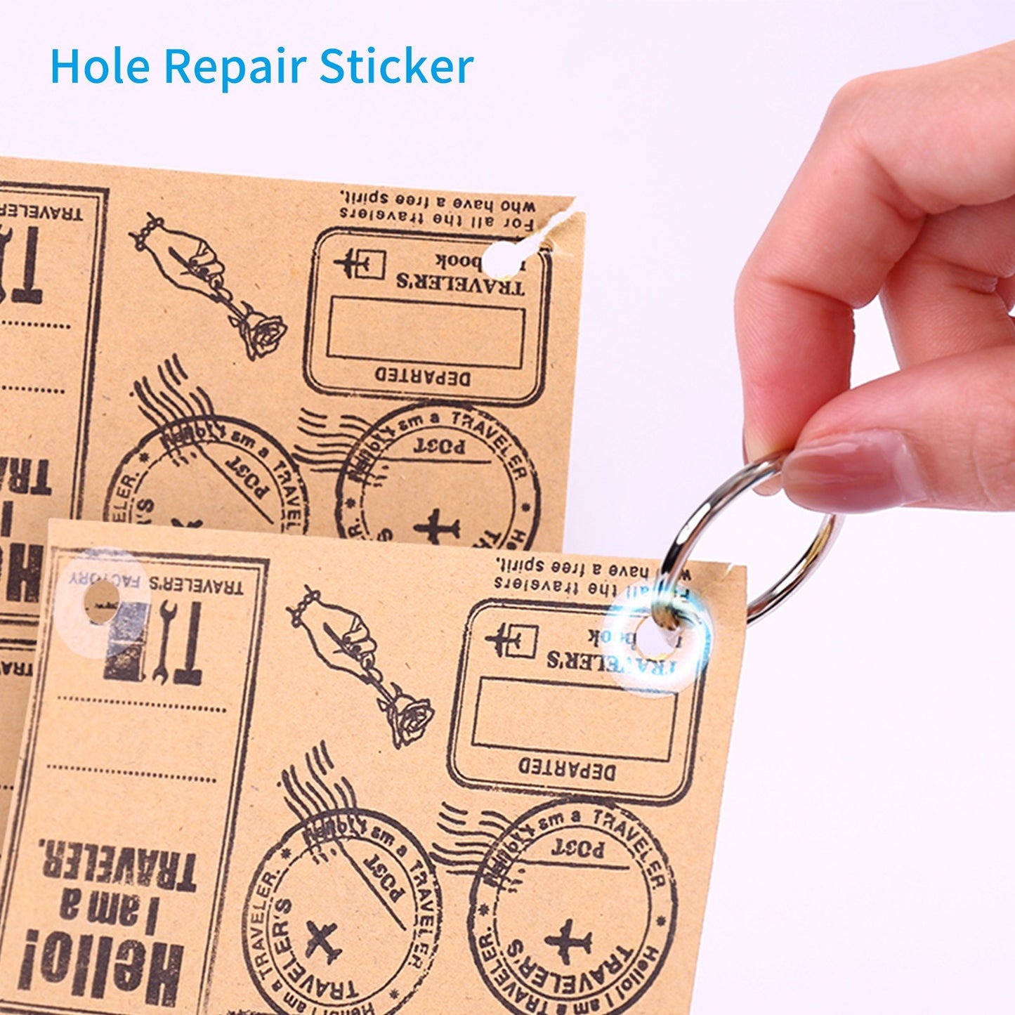 KW-trio Round Reinforcement Labels for Loose-Leaf Paper