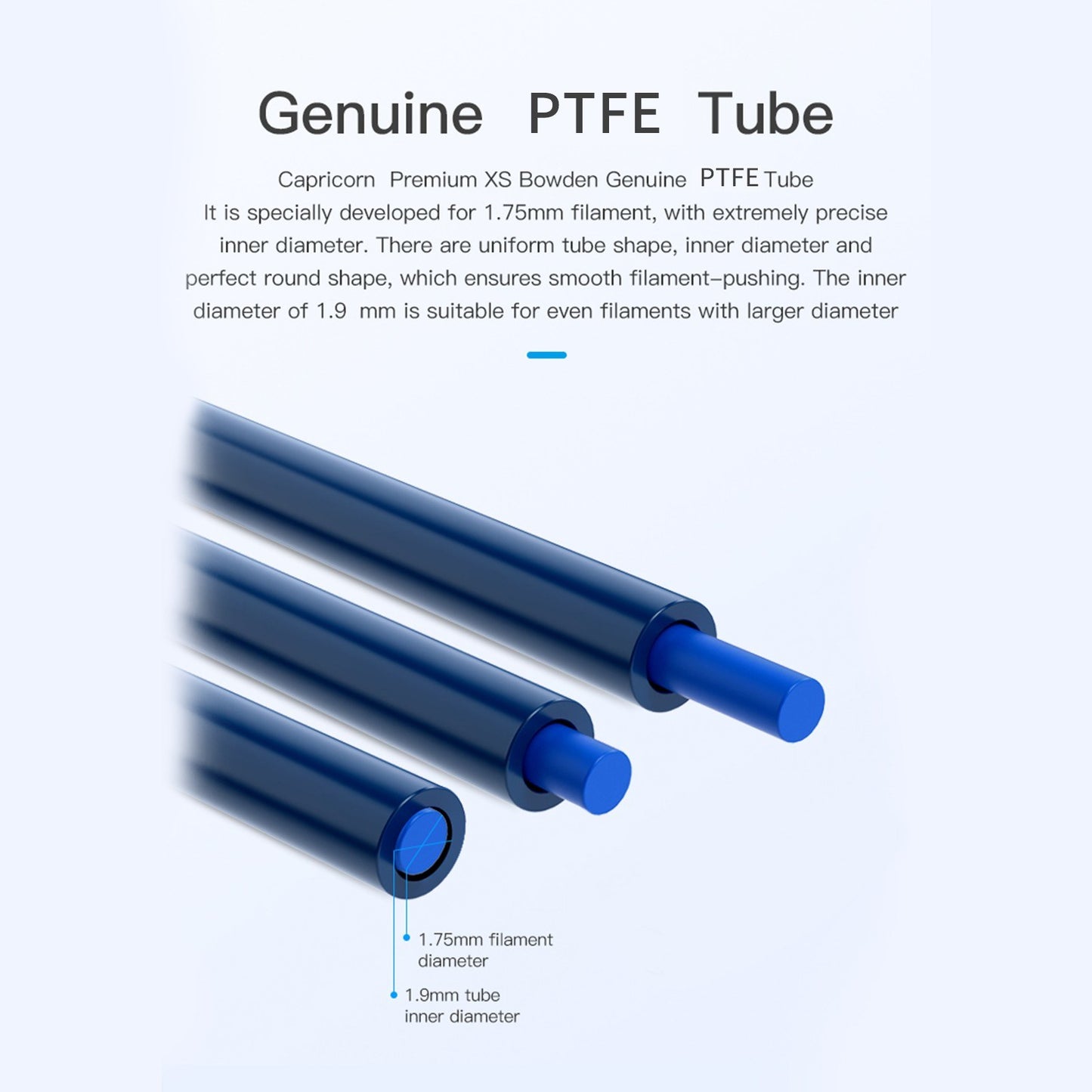 Creality Capricorn XS PTFE Tube & Fittings Kit for 3D Printers, 1 Meter