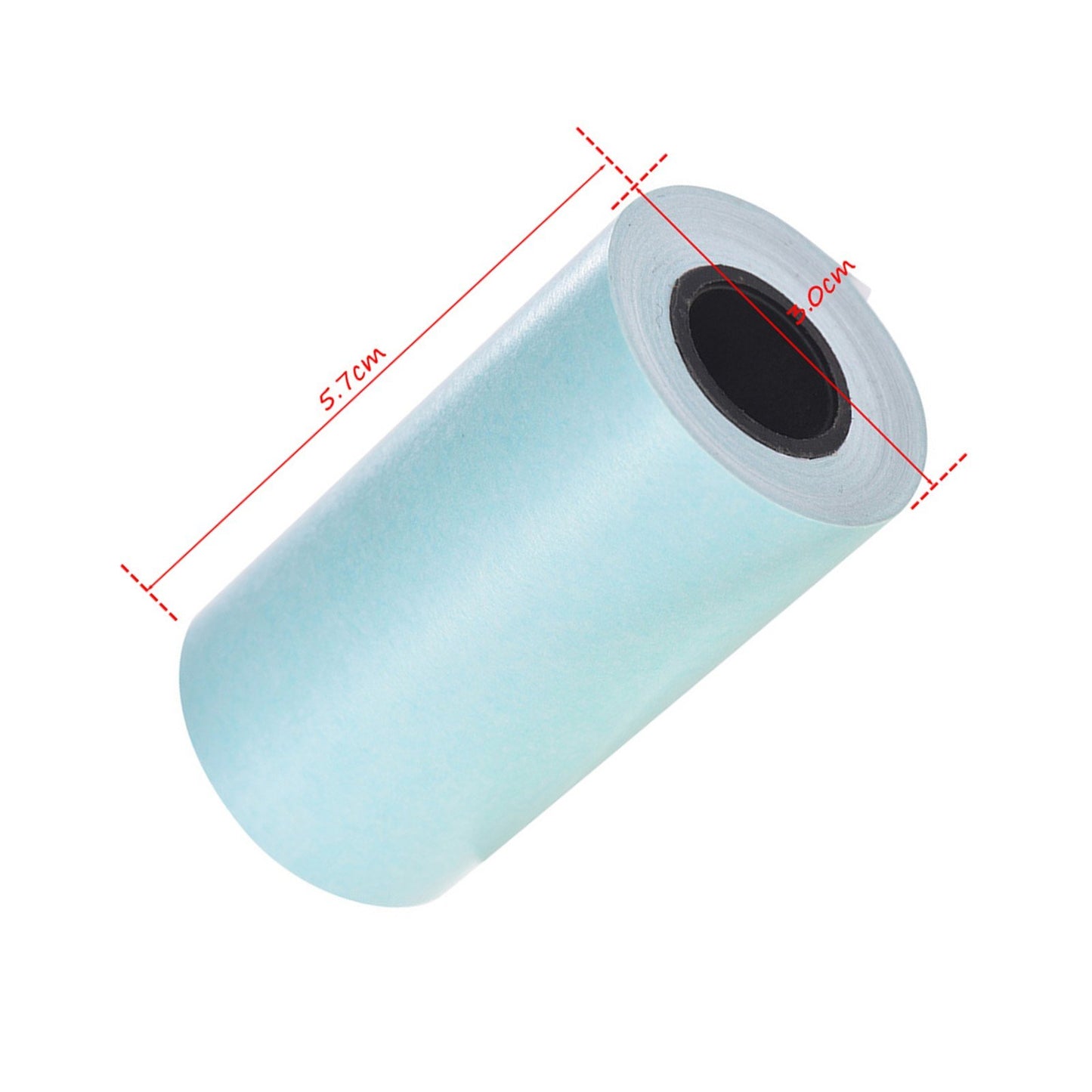 Thermal Sticker Paper Roll 57x30mm Self-adhesive for PeriPage A6 & PAPERANG P1/P2 Mini Printers, 3 Rolls
