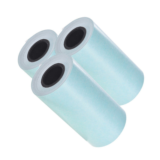Thermal Sticker Paper Roll 57x30mm Self-adhesive for PeriPage A6 & PAPERANG P1/P2 Mini Printers, 3 Rolls