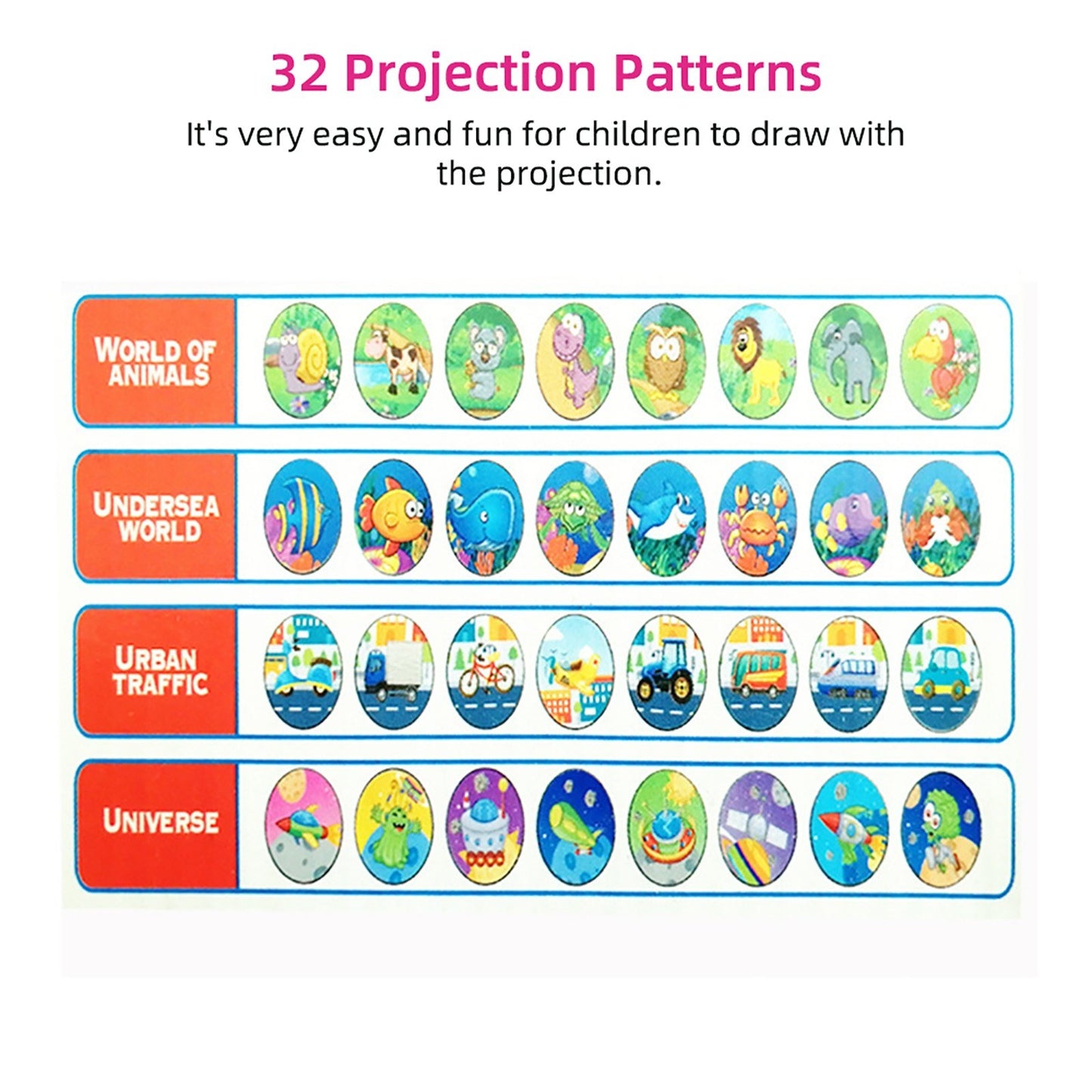 Kids Tracing & Drawing Projector Art Desk