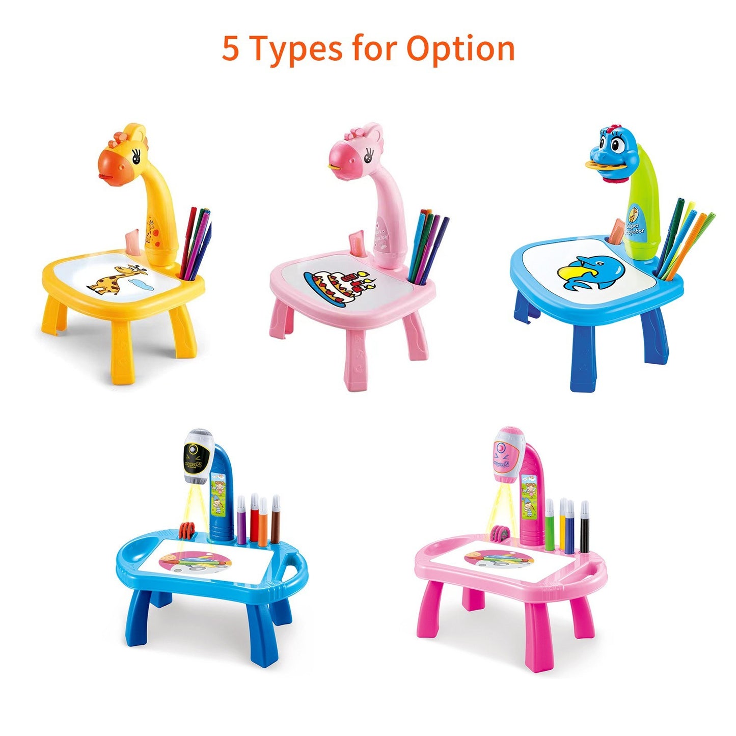 Kids Tracing & Drawing Projector Art Desk