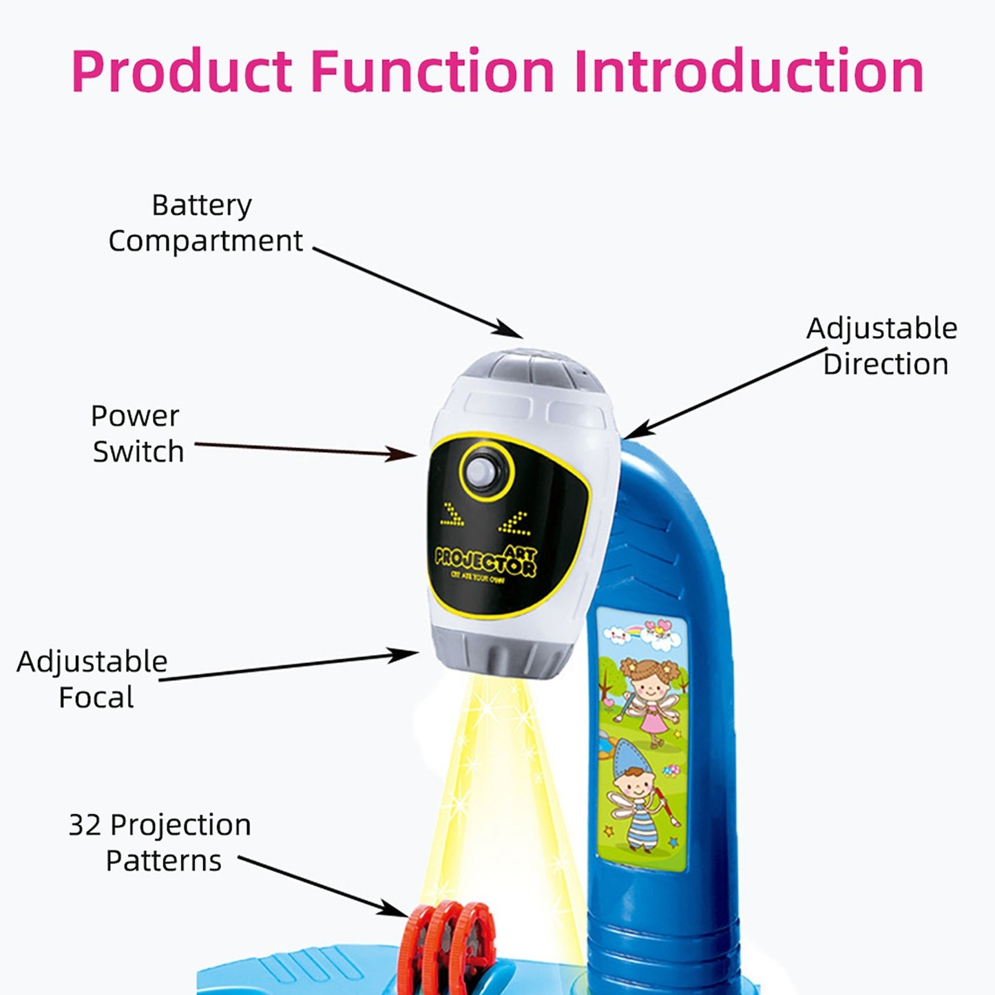 Kids Tracing & Drawing Projector Art Desk