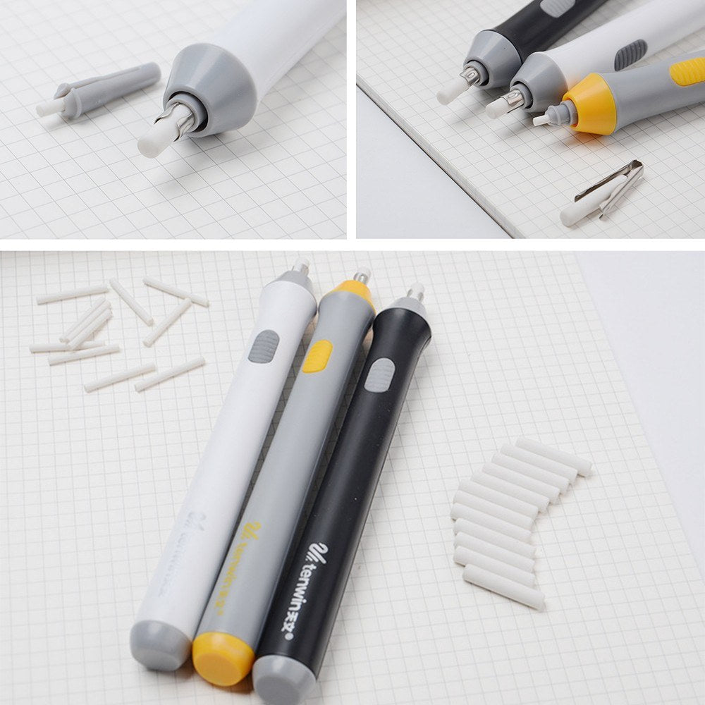 Battery Operated Electric Eraser Kit with 22 Refills for Students, Artists, Drawing & Sketching