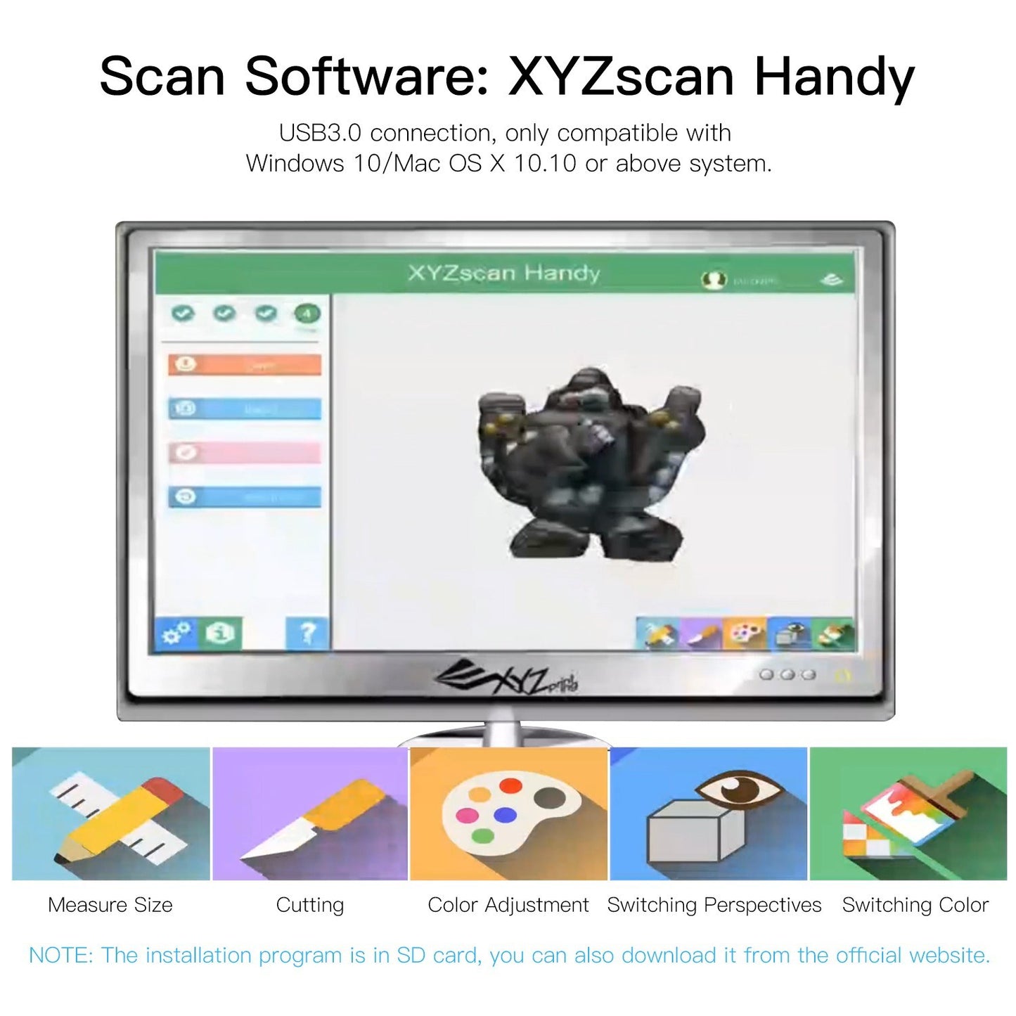 Full Color Handheld 3D Scanner - XYZprinting