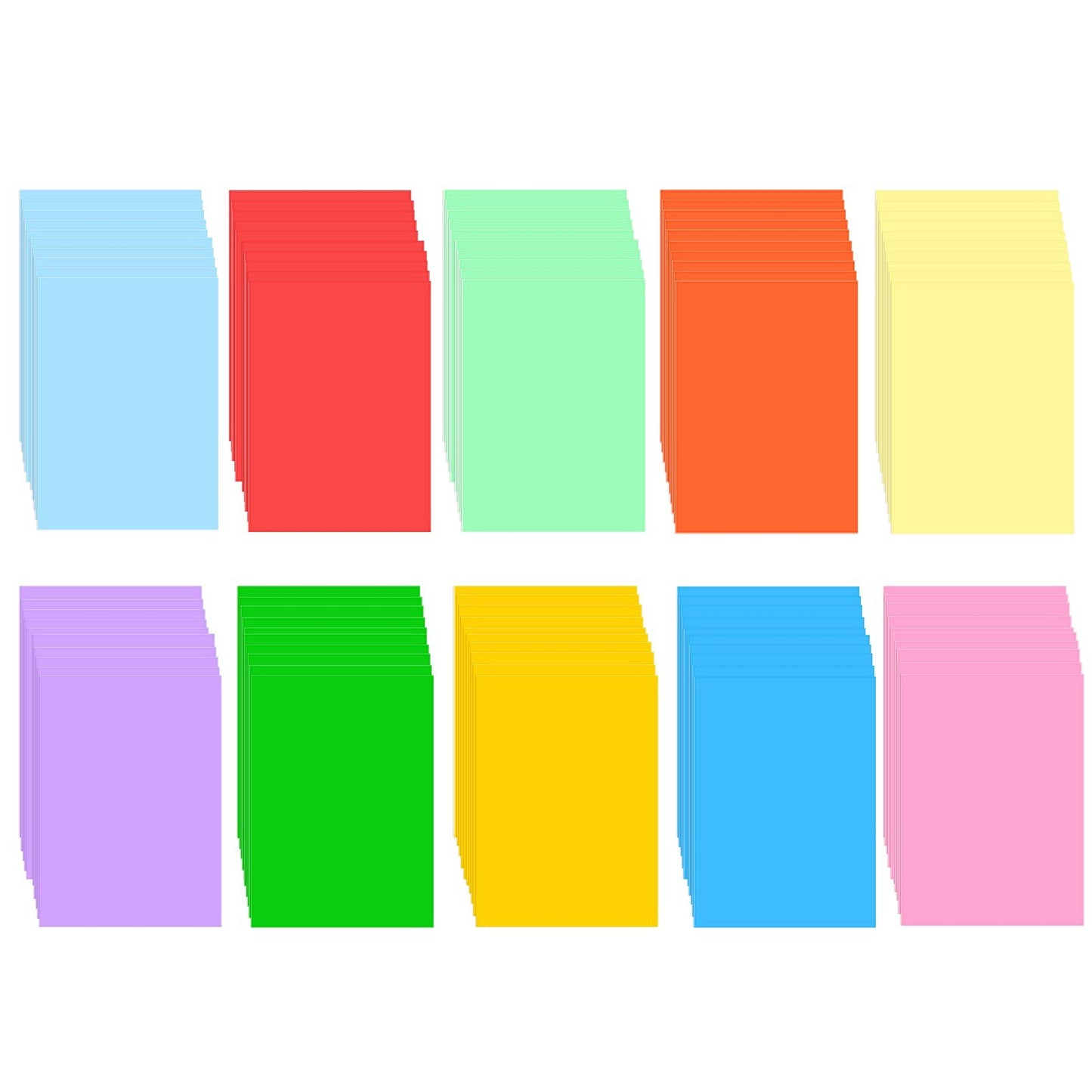 A4 Color Copy Paper - 100 Sheets, 70GSM, 210x297mm/8.3x11.7in for Printing, Writing, Crafts & Art